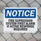 Signmission Fire Suppression System First Alarm If Active OSHA Notice Sign, Plastic, 14in W x 10in L, 2PK OS-2PACK-NS-P-1014-L-12701 - alternate 2
